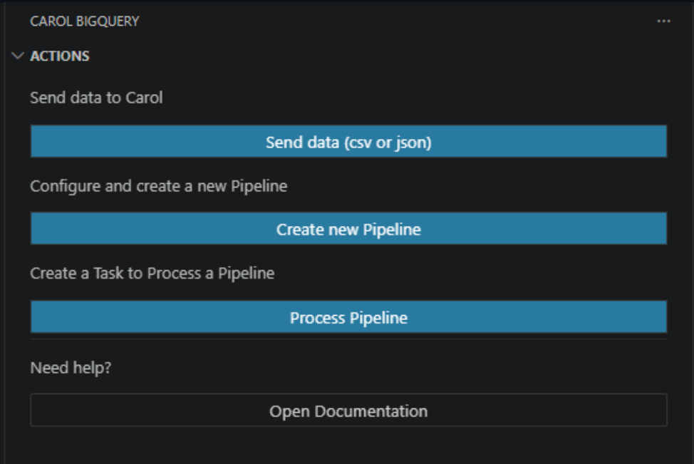 VSCode Upload Data
