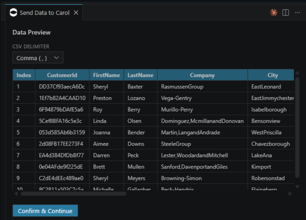 VSCode Upload Data - Configuration
